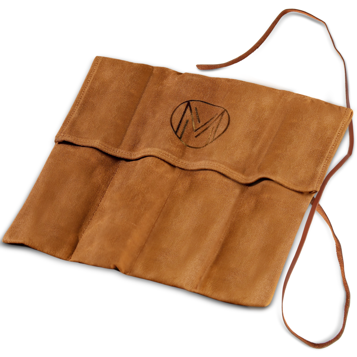 Mt Diablo 4-Slot Waxed Canvas Chisel Roll with Leather Tie – Tool Organizer for Craftsmen, Woodworkers, Mechanics, and Hobbyists